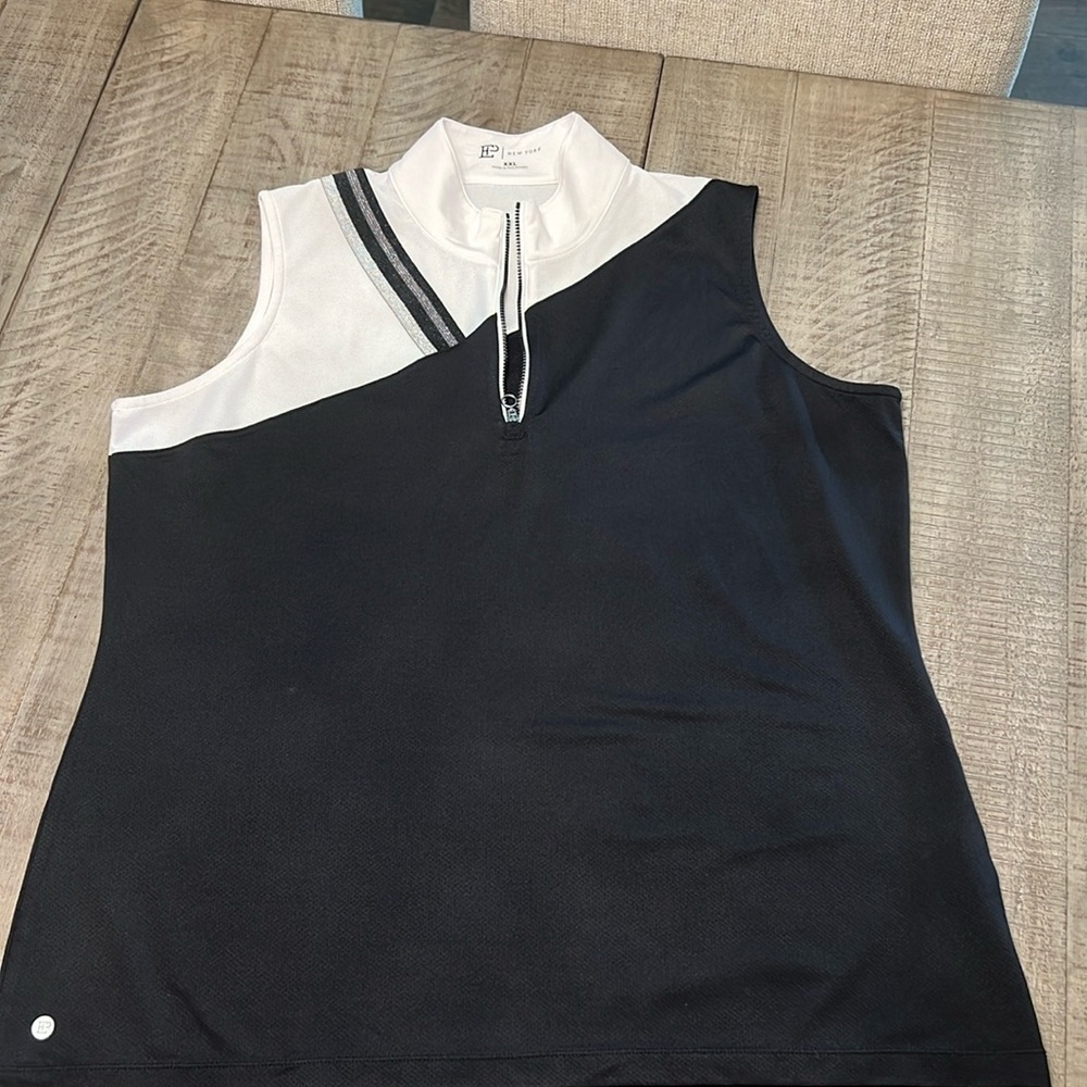 EP Pro Sleeveless Exploded Dash Dot Placed Print Women's Golf Polo